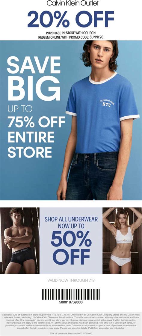 calvin klein discount online
